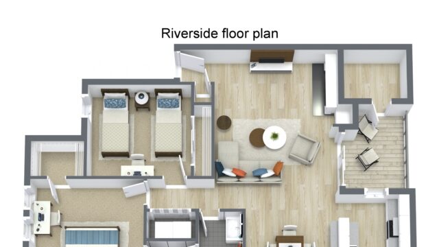 Floorplan letterhead – Riverside floor plan – Riverside floor plan – 3D Floor Plan